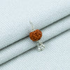 Silver Rudraksha Classic Ghungroo Pendant - Aggarwal jewels