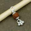 Silver Rudraksha Classic Ghungroo Pendant - Aggarwal jewels