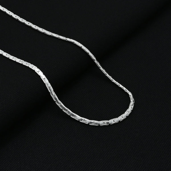 Sterling SIlver Simple Design Chain Pendant For Men's - Aggarwal jewels
