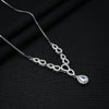 Sterling Silver Teardrop Chain Necklace Set - Aggarwal jewels