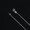 Silver Center CZ Oval Design Gem Stone Chain Pendant for Girls - Aggarwal jewels
