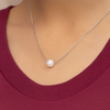 Dainty Silver Chain with Pearl Pendant - Aggarwal jewels