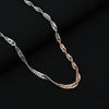 Silver Rose Gold Fashionable Girls Chain - Aggarwal jewels