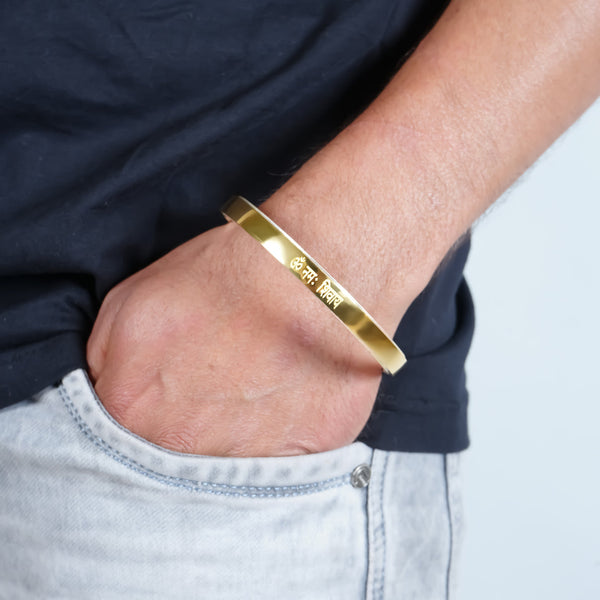 Handcrafted Silver Kada for Boys – Bold & Elegant Design - Aggarwal jewels