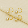13 Pcs ₹999 combo) Pearl Glow Gold Polish Silver Nose Pin - Aggarwal jewels