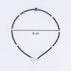 Blue Buds Evil Eye Silver Anklet - Aggarwal jewels