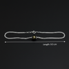 Sterling Silver Om Black Bead Chain Bracelet - Aggarwal jewels