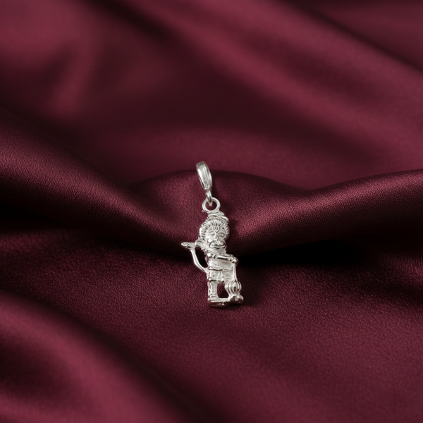 Sankat Mochan Hanuman Pendant in Pure Silver - Aggarwal jewels