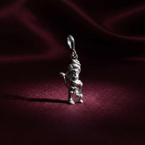 Sankat Mochan Hanuman Pendant in Pure Silver - Aggarwal jewels