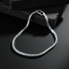 Silver Simple Square Box Design Bracelet for Boy's - Aggarwal jewels