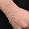 Silver Simple Square Box Design Bracelet for Boy's - Aggarwal jewels