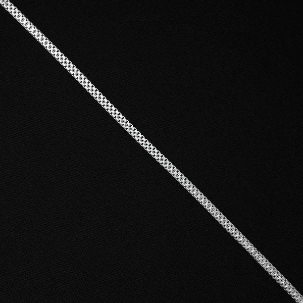 Silver Simple Square Box Design Bracelet for Boy's - Aggarwal jewels