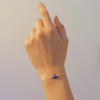 Couple Combo Love & Protection Silver Evil Eye Duo Bracelet - Aggarwal jewels