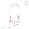 Rose Gold Celebration Necklace - Aggarwal jewels