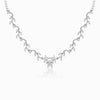 Silver Moonvine Necklace for Enchanting Elegance - Aggarwal jewels