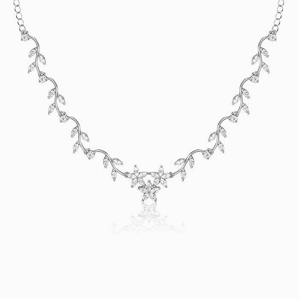 Silver Moonvine Magic Necklace - Aggarwal jewels