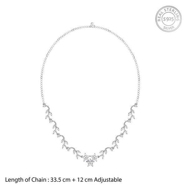 Silver Moonvine Magic Necklace - Aggarwal jewels