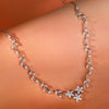 Silver Moonvine Necklace for Enchanting Elegance - Aggarwal jewels