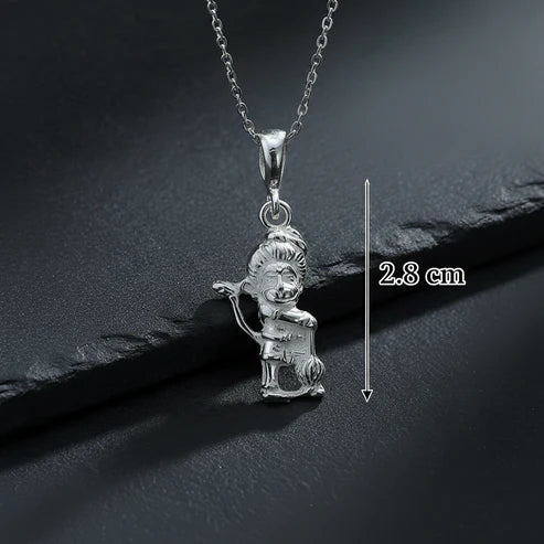 Sankat Mochan Hanuman Pendant in Pure Silver - Aggarwal jewels
