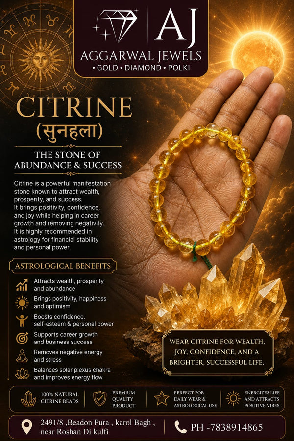 Citrine Bracelet - Aggarwal jewels