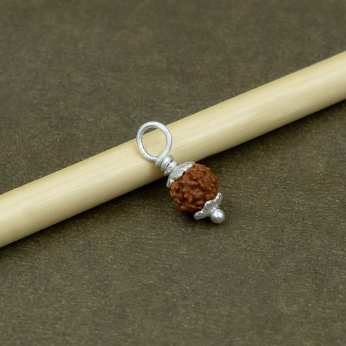 Silver Rudraksha Classic Pendant - Aggarwal jewels
