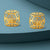 Enchanted Grid Gold Stud Earrings - Aggarwal jewels