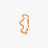 Wave Whirl Gold Ring - Aggarwal jewels