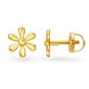 Floral Petite Gold Stud Earrings - Aggarwal jewels