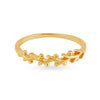 Entrancing Leaf Pattern Gold Finger Ring - Aggarwal jewels