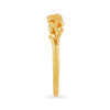 Entrancing Leaf Pattern Gold Finger Ring - Aggarwal jewels