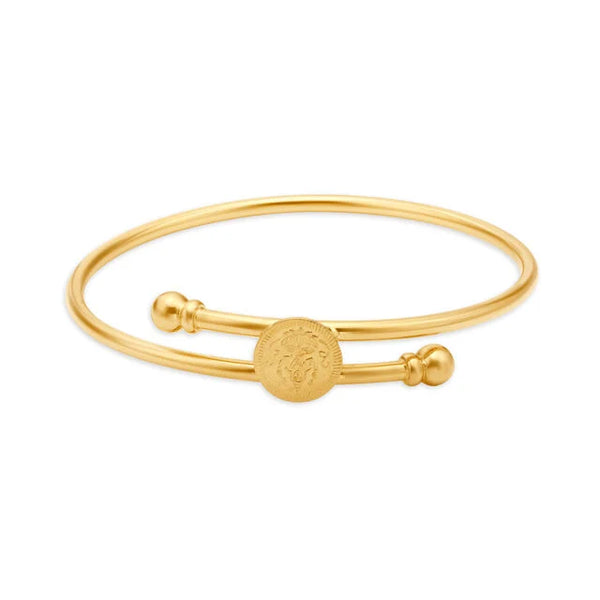 Traditional Temple Gold Bangle - Aggarwal jewels
