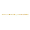 Delicate Yellow Gold Carved Bead Bracelet - Aggarwal jewels