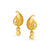Dainty Peacock Inspired Gold Drop Earrings - Aggarwal jewels