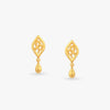 Petal Drift Gold Drop Earrings - Aggarwal jewels