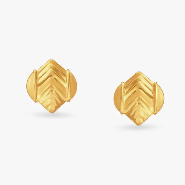 Novel Gold Stud Earrings - Aggarwal jewels