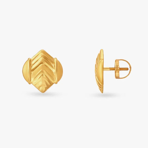 Novel Gold Stud Earrings - Aggarwal jewels