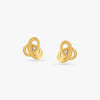 Play Loop Gold Stud Earrings for Kids - Aggarwal jewels