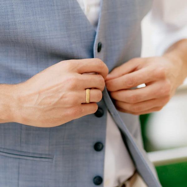 The Ofira Textured Band Ring For Him