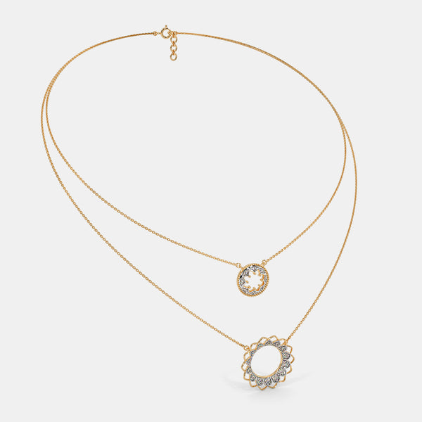 The Circle Around Petal Necklace - Aggarwal jewels