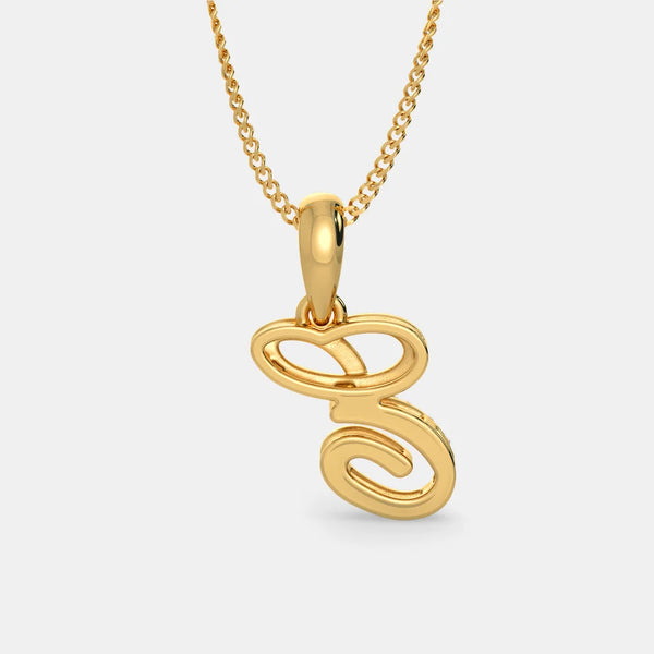 The Liham E Pendant - Aggarwal jewels