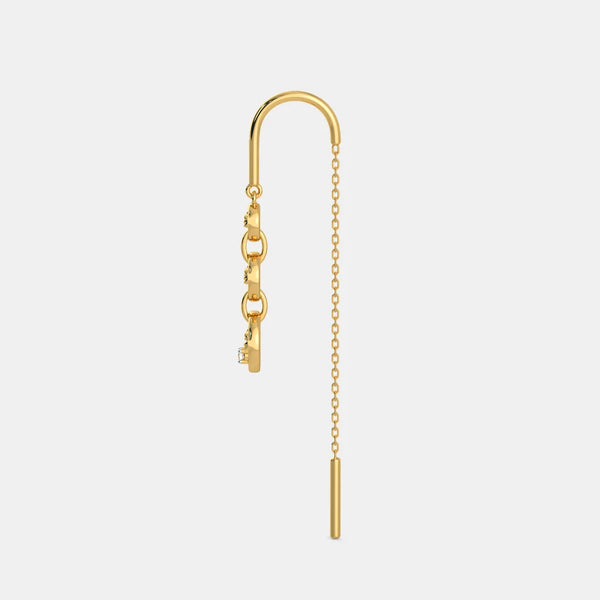 The Sleek Ringlet Sui Dhaga Earrings - Aggarwal jewels