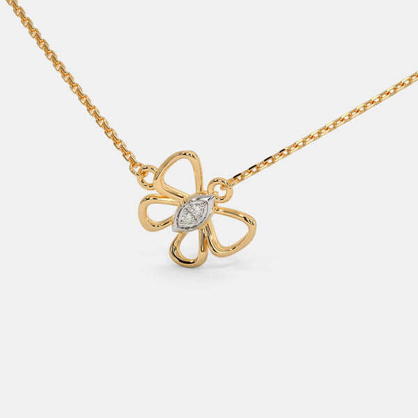 The Flutter And Floral Kids Necklace - Aggarwal jewels