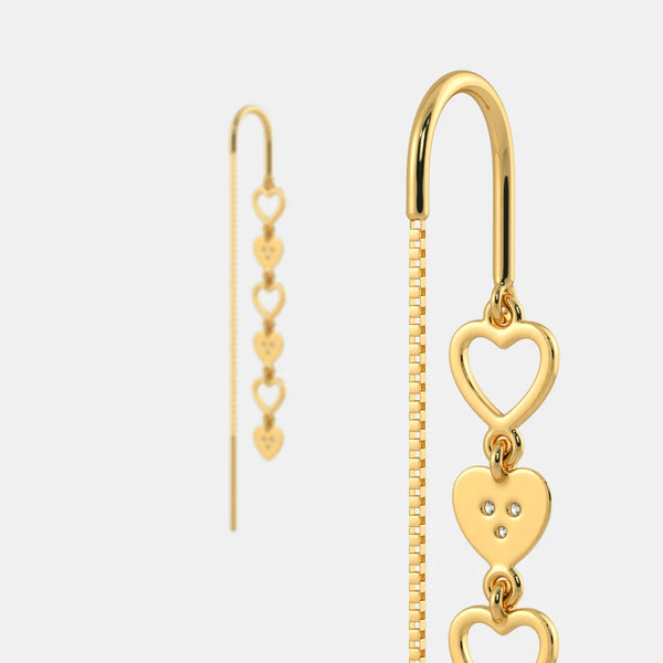 The Joyous Heart Drop Earrings - Aggarwal jewels