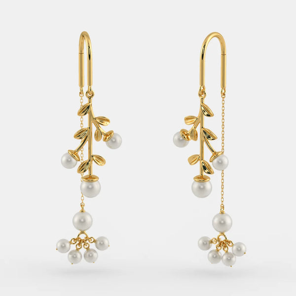 The Indu Sui Dhaga Earrings - Aggarwal jewels