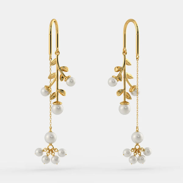 The Indu Sui Dhaga Earrings - Aggarwal jewels
