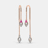 The Affluer Sui Dhaga Earrings - Aggarwal jewels
