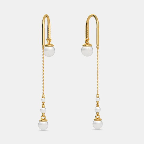 The Sheer Arc Sui Dhaga Earrings - Aggarwal jewels