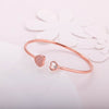 Rose Gold Dual Heart Bracelet - Aggarwal jewels