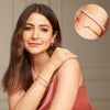 Rose Gold Dual Heart Bracelet - Aggarwal jewels