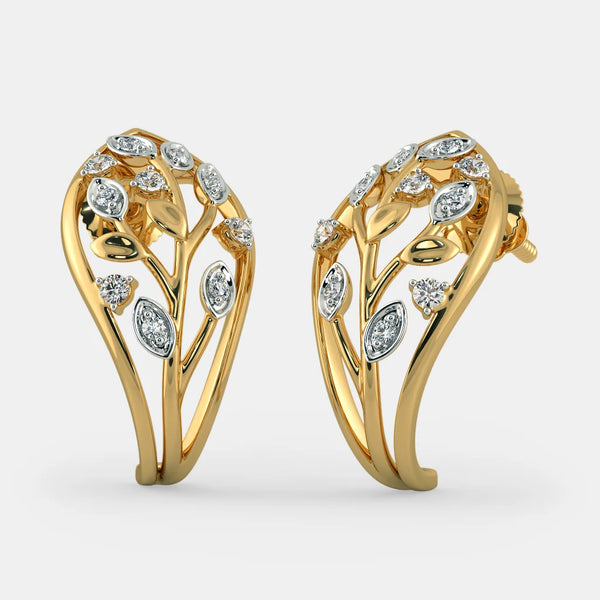 The Wisdom Leaves J Hoop Earrings